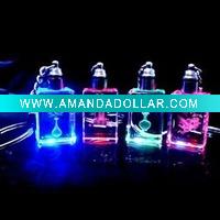 Wholesale 3D laser crystal key chain