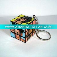 Wholesale 30mm keyring cube, puzzle cube, promotion gift