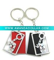 Wholesale Fashion Wedding Couple Keychain, Silvery white