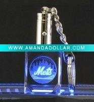 Wholesale 3D Laser Crystal Key Chain