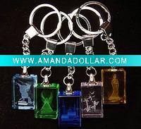 Wholesale led crystal keychain