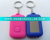 Soalr Power Flashing Led Keychain