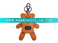 stylish PCV key ring with bear