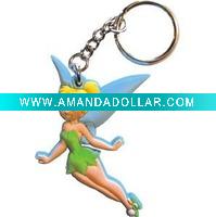 Wholesale Tinkerbell Flying Rubber key chain