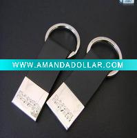 Wholesale promotional leather keychain