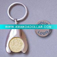 Wholesale Trolley coin keychain