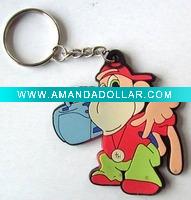 Wholesale 3D PVC keychain for promotion