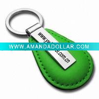 Wholesale Fashion promotion leather keyring