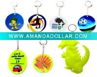 pvc Reflective Key chain