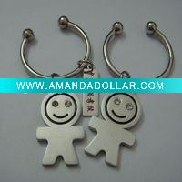 Wholesale Metal two persons lover Key chain
