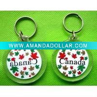 Vintage acrylic key chain