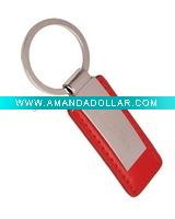 Wholesale 100% Red Leather Key Chain