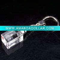 3d crystal key chain