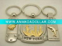 pink heart enamel metal fashion keychain