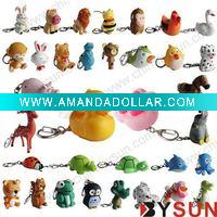 Wholesale BYSUN ZOO LIGHT Animal sound led keychain light/voice toys