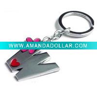 Metal Keyring/Letter Key Ring