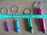Wholesale Promotion Metal Whistle Keychain