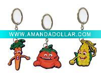 Wholesale Soft Rubber 2D Key Chain