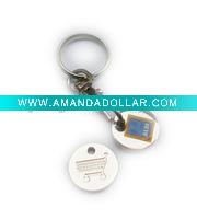 Wholesale trolley token key chain