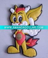 Wholesale soft pvc carton keychain