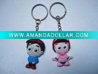 Wholesale lover PVC keychain