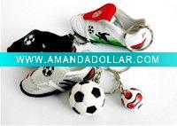 Wholesale promotional high quality pvc mini shoe keychain