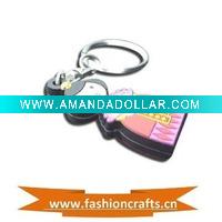 Wholesale Lovely! soft pvc key rings
