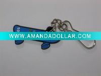 Wholesale pvc skateboard key fob