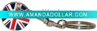 Wholesale promotion trolley Token Key chain YL-KC001