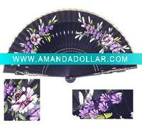 Craft fan/wood fan/fabric fan( KYD284)