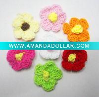 Wholesale hand knitted flower