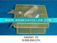 Wholesale square organza box with ribbon bow 24K4501