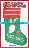 Wholesale embroidered christmas stocking 09STM57