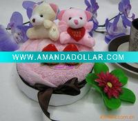 Wholesale Small Bear Strawberry cake/towel cake
