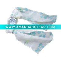 fashion watch,scarves watch.silk band watch