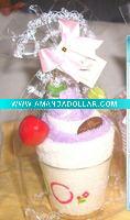 Wholesale christmas gifts santa towel cake