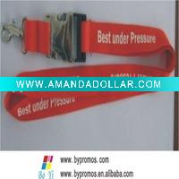 Wholesale silk screen imprint logo polyester lanyard