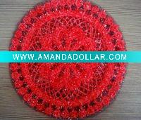 Wholesale chenneil cord embroidery of coaster