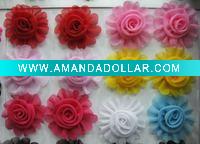 3'' Chiffon silk rose flowers YL01194