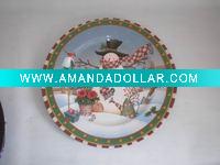 plate w/printed paper