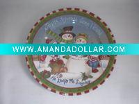 plate w/printed paper