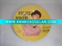 plate w/printed paper