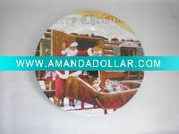 plate w/printed paper