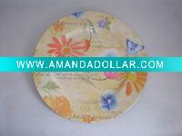 plate w/printed paper