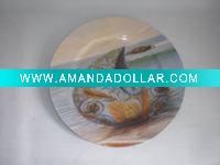 plate w/printed paper