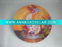 plate w/printed paper