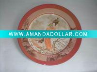 plate w/printed paper