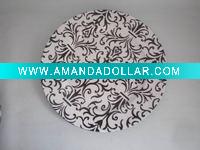 Wholesale plate w/printed paper