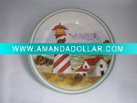 plate w/printed paper