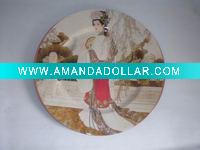 plate w/printed paper